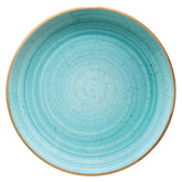 Bonna China Sea Blue dia.10.5"  Round Blue Porcelain Plate (Set of 4)